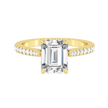 Load image into Gallery viewer, Azalea Pavé Emerald Diamond
