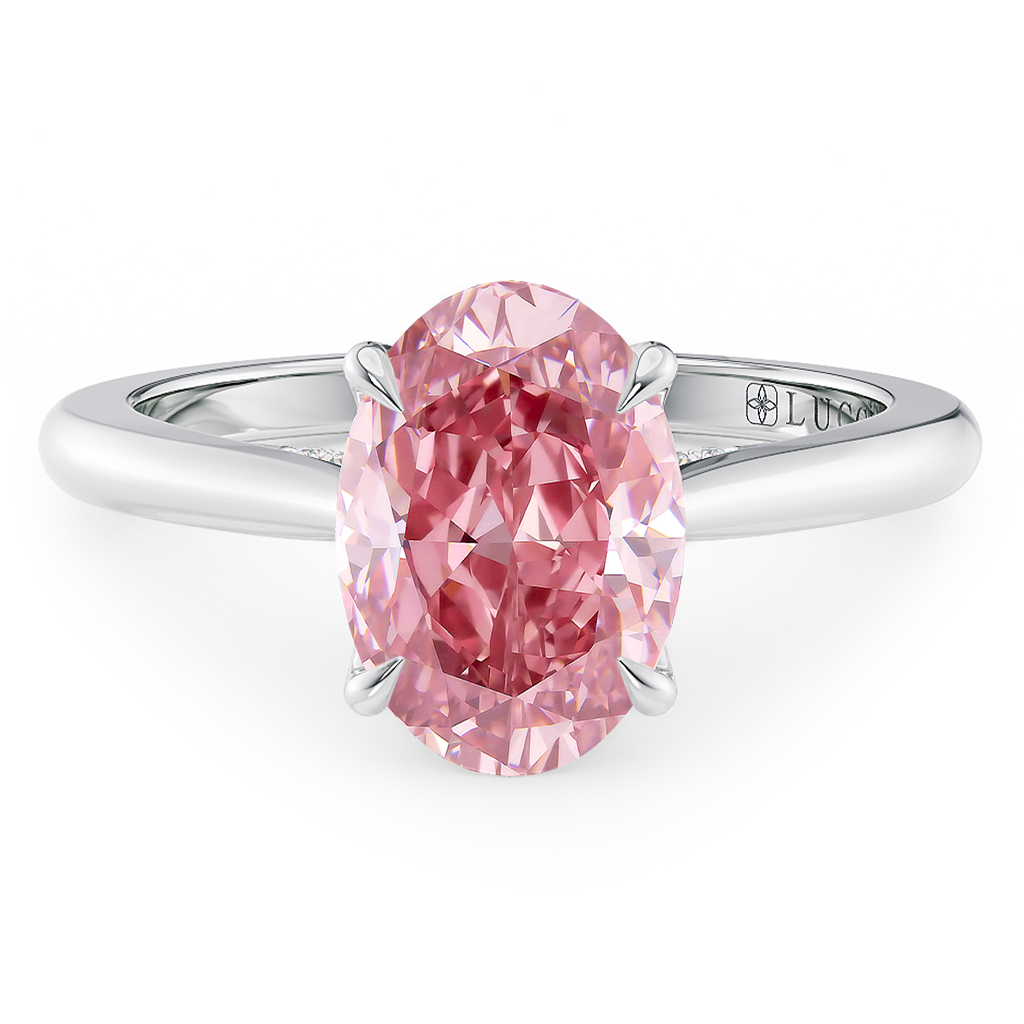 Lucce Azalea 4-Prong Oval Rosé Pink Diamond