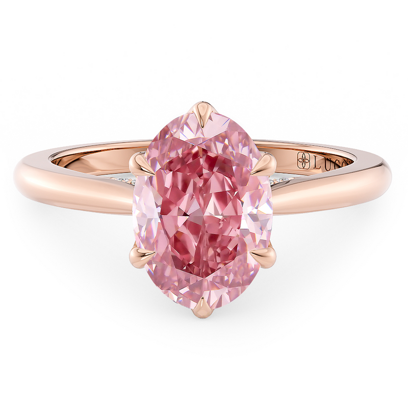 Lucce Azalea 6-Prong Oval Rosé Pink Diamond