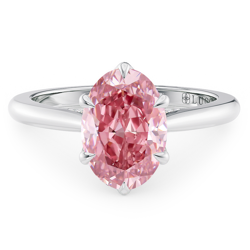 Lucce Azalea 6-Prong Oval Rosé Pink Diamond