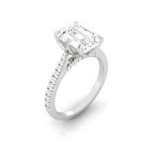 Load image into Gallery viewer, Azalea Pavé Radiant Moissanite
