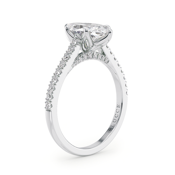 Lucce Azalea Pavé Marquise Moissanite