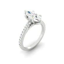 Load image into Gallery viewer, Azalea Pavé Marquise Moissanite
