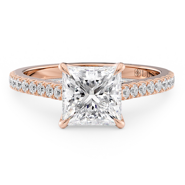 Lucce Azalea Pavé Princess Moissanite