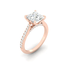 Load image into Gallery viewer, Azalea Pavé Princess Moissanite
