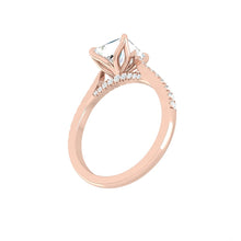 Load image into Gallery viewer, Azalea Pavé Princess Moissanite
