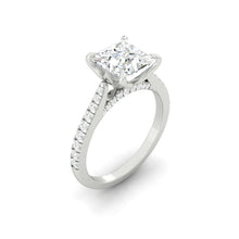 Load image into Gallery viewer, Azalea Pavé Princess Moissanite
