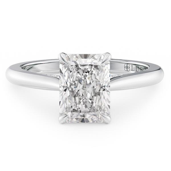 LUCCE AZALEA™ Radiant Lab Diamond 1.28ct E VVS2 Platinum