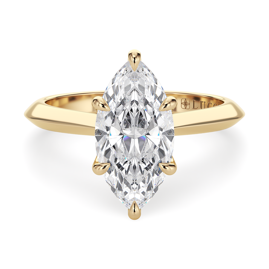 Load image into Gallery viewer, LUCCE ECUADORIAN™ Marquise Lab Diamond 1.01ct D VVS2 IGI 14K Yellow Gold
