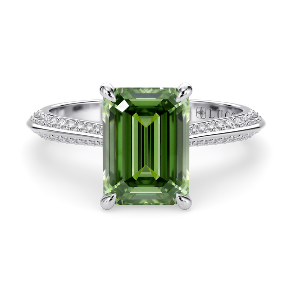LUCCE ECUADORIAN™ Pavé Emerald VERDANT™ Green Diamond