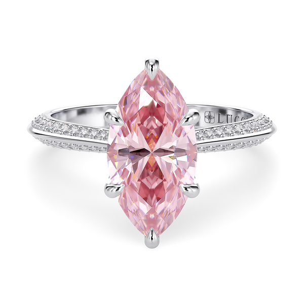 LUCCE ECUADORIAN™ Pavé Marquise ROSÉ™ Pink Diamond