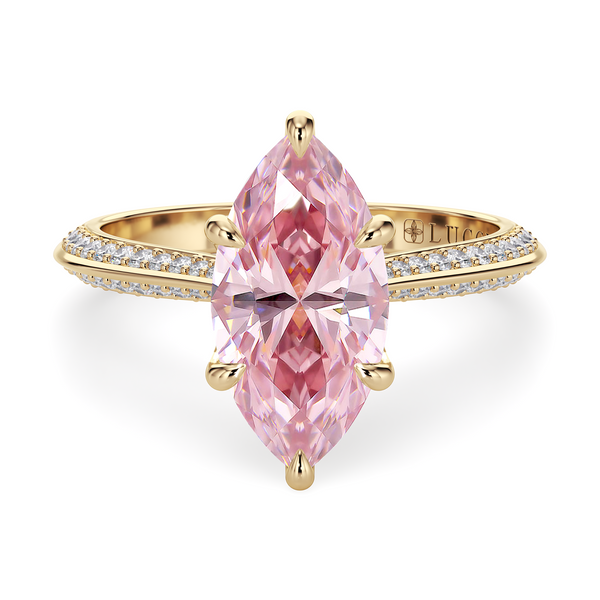 LUCCE ECUADORIAN™ Pavé Marquise ROSÉ™ Pink Diamond