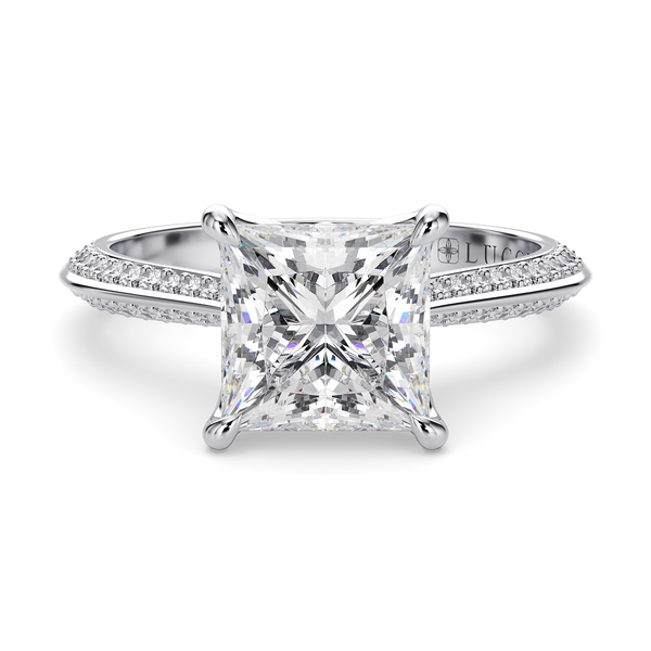 LUCCE ECUADORIAN™ Pave Princess Natural Diamond 2.01ct I VS2 GIA Platinum