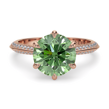 Load image into Gallery viewer, LUCCE ECUADORIAN™ Pavé Round VERDANT™ Green Diamond

