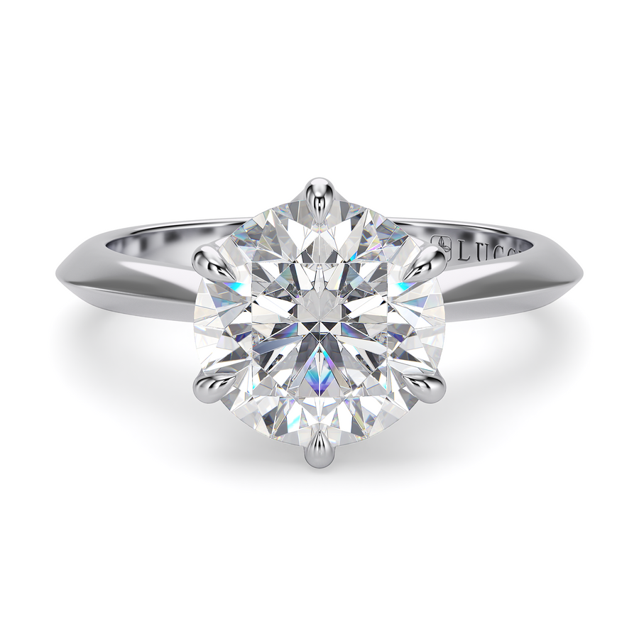 Load image into Gallery viewer, LUCCE ECUADORIAN™ Round Lab Diamond 1.25ct D VVS2 Id IGI 18K White Gold
