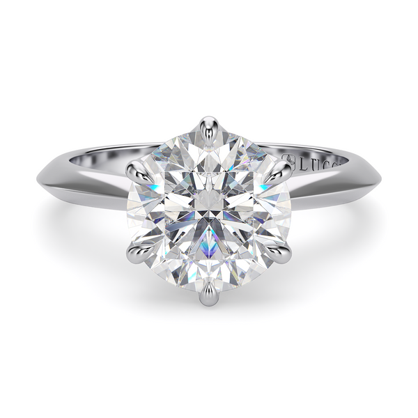 LUCCE ECUADORIAN™ Round Natural Diamond 1.00ct I VS1 VG GIA 18K White Gold
