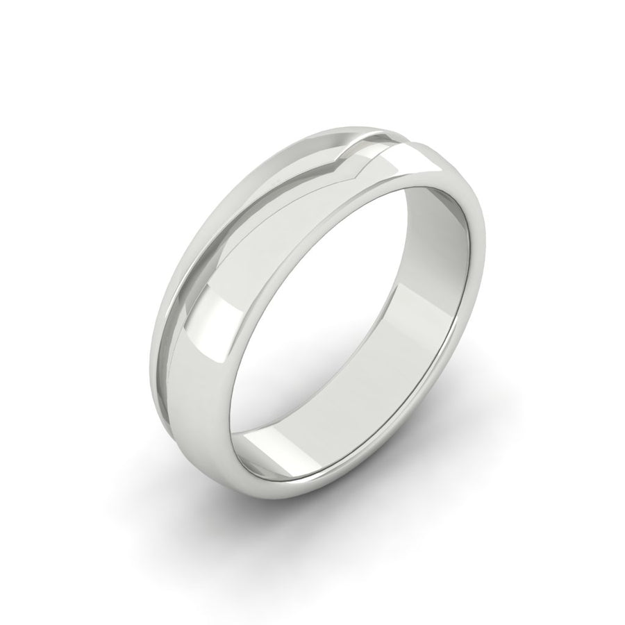 Load image into Gallery viewer, LUCCE CALEB™ Polished 4mm 14K White Gold

