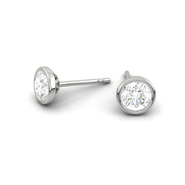 Lucce Carla Earrings Round Lab Diamond 0.50CTW Platinum
