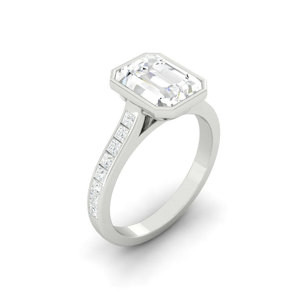 Lucce Carla Channel Radiant Moissanite