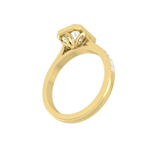 Load image into Gallery viewer, Carla Channel Emerald Lab Diamond 1.01ct E VVS2 Ex IGI 14K Yellow Gold
