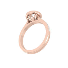 Load image into Gallery viewer, Lucce Carla Channel Round Moissanite
