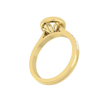 Load image into Gallery viewer, Lucce Carla Channel Round Moissanite
