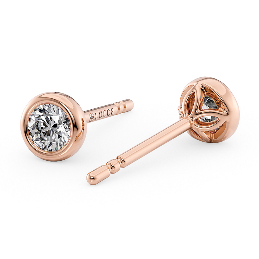 Load image into Gallery viewer, LUCCE CARLISLE™ 4-Petal Earrings Round Diamond
