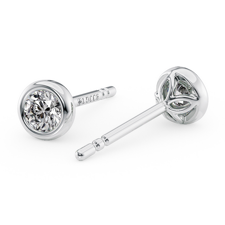 Load image into Gallery viewer, LUCCE CARLISLE™ 4-Petal Earrings Round Diamond
