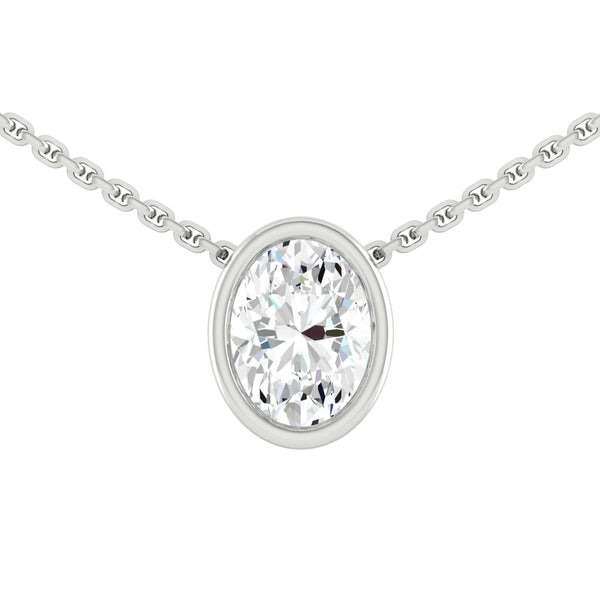 Lucce Carla Oval Necklace Diamond