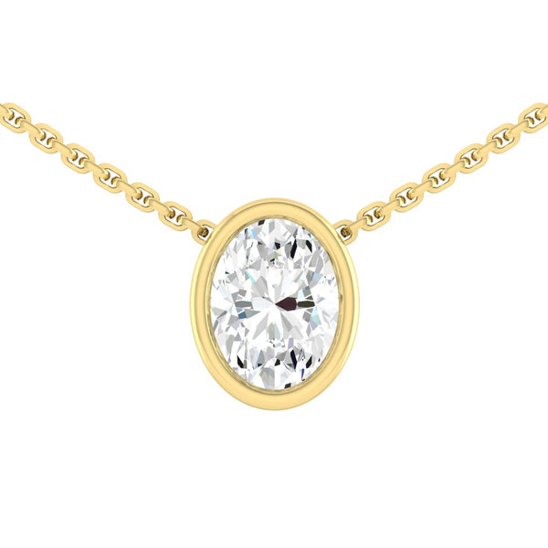 Lucce Carla Oval Necklace Diamond