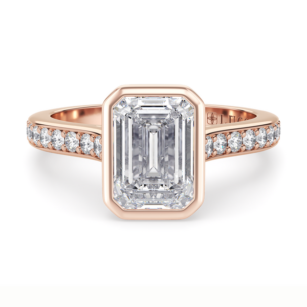 Lucce Carla Pavé Emerald Moissanite