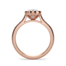 Load image into Gallery viewer, Lucce Carla Pavé Oval Moissanite
