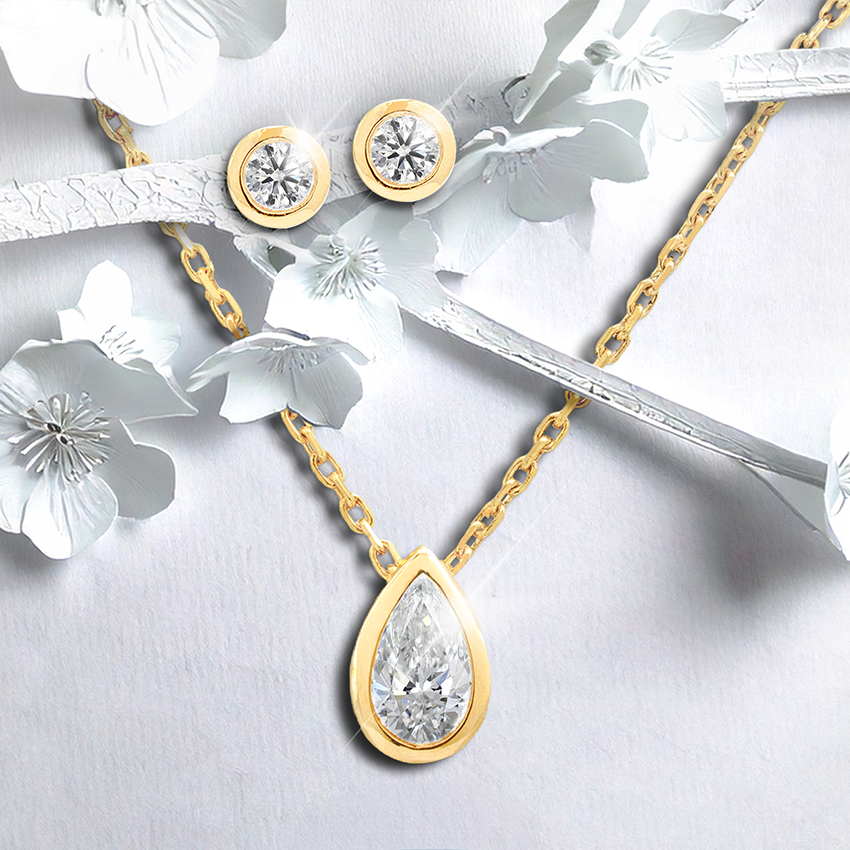 Load image into Gallery viewer, LUCCE CARLISLE™ 6-Petal Earrings Round Diamond
