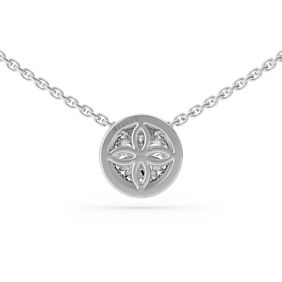 Load image into Gallery viewer, LUCCE CARLISLE™ Round Necklace Natural Diamond 0.30ct D VS1 Ex GIA Platinum
