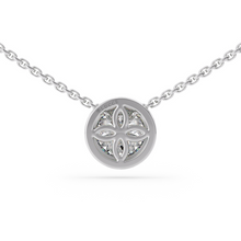 Load image into Gallery viewer, Lucce Carla Round Necklace Natural Diamond 0.30ct D VS1 Ex GIA Platinum
