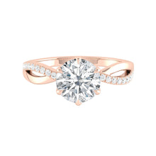 Load image into Gallery viewer, Fiore Sei Lab Diamond 0.50ct D VVS2 Id IGI 14K Rose Gold
