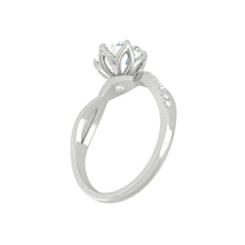 Load image into Gallery viewer, Lucce Fiore Sei Round Lab Diamond 0.51ct D VVS2 Id 18K White Gold
