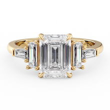 Load image into Gallery viewer, LUCCE CATHERINE™ Emerald 2.80ct Celeste Moissanite 14K Yellow Gold
