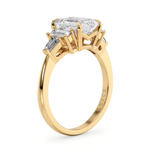 Load image into Gallery viewer, Lucce Catherine Emerald 2.80ct SUPERNOVA Moissanite 14K Yellow Gold
