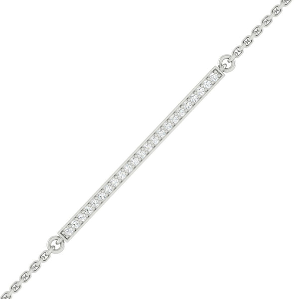 Kaela Bar Bracelet Moissanite