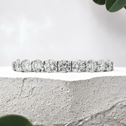 LUCCE CIVINI™ 9-Stone 2.25ctw Celeste Moissanite 14K White Gold