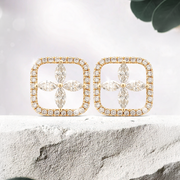 LUCCE CONSTANCE™ Earrings 1.10ctw Lab Diamond 18K Yellow Gold