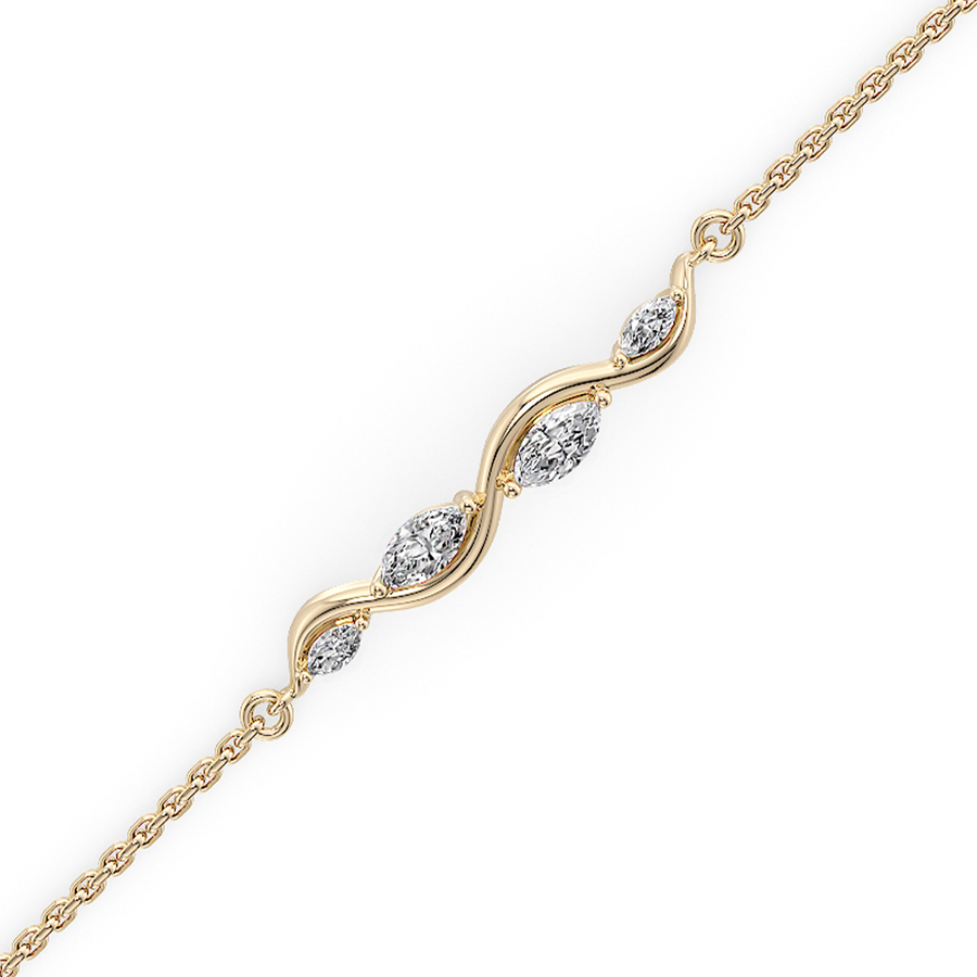 Load image into Gallery viewer, LUCCE CONSTANCE™ Infini Bracelet 0.70ctw Lab Diamond 18K Yellow Gold
