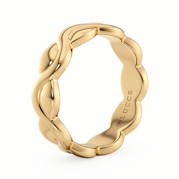 Lucce Constance Infino 5mm 14K Yellow Gold