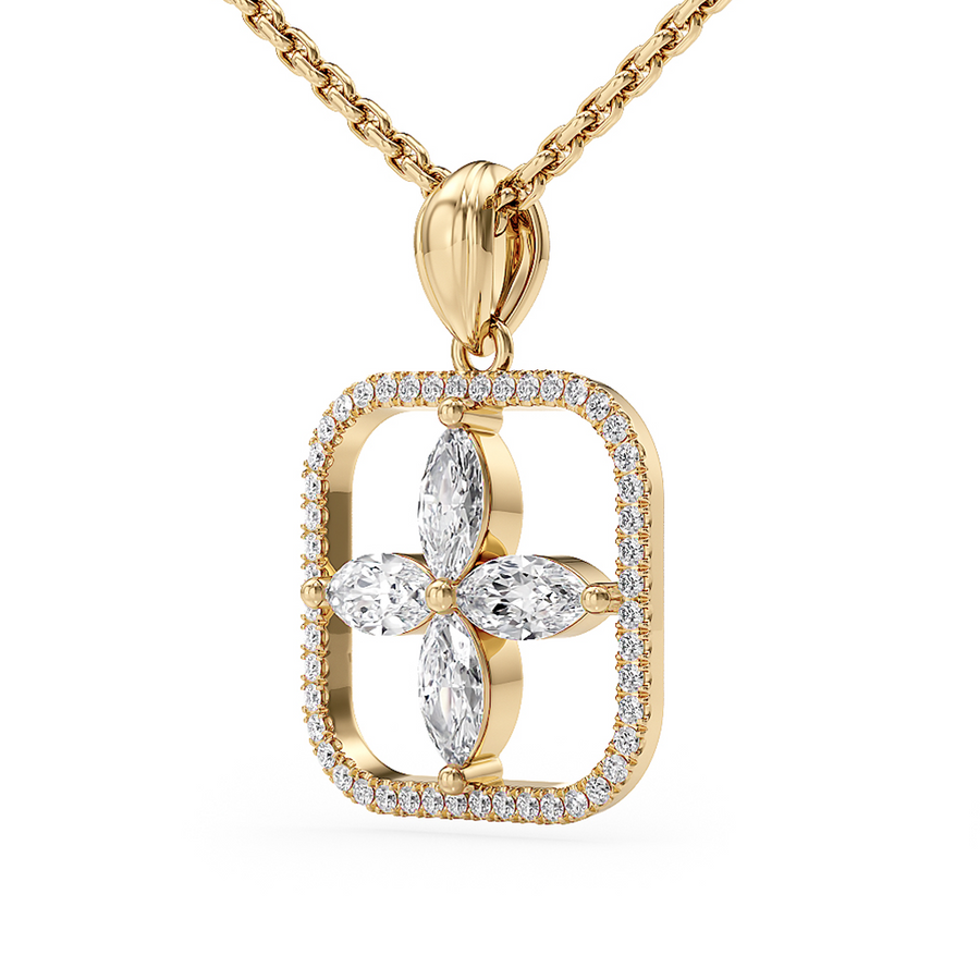 Load image into Gallery viewer, LUCCE CONSTANCE™ Necklace 1.25ctw Lab Diamond 14K Yellow Gold

