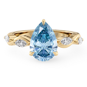 LUCCE CONSTANCE™ Petal Pear Ocean Blue Diamond