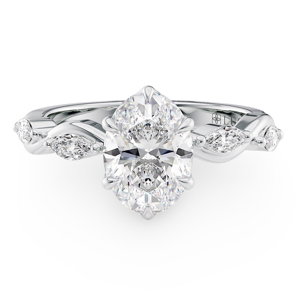 Lucce Constance Petal Oval 6-Prong Diamond