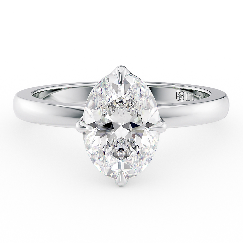 Lucce Constance Solitaire Oval Diamond