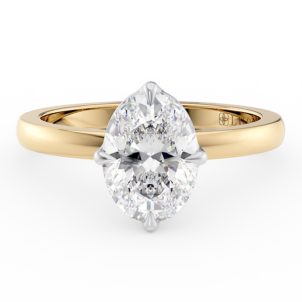 Lucce Constance Solitaire Oval Diamond