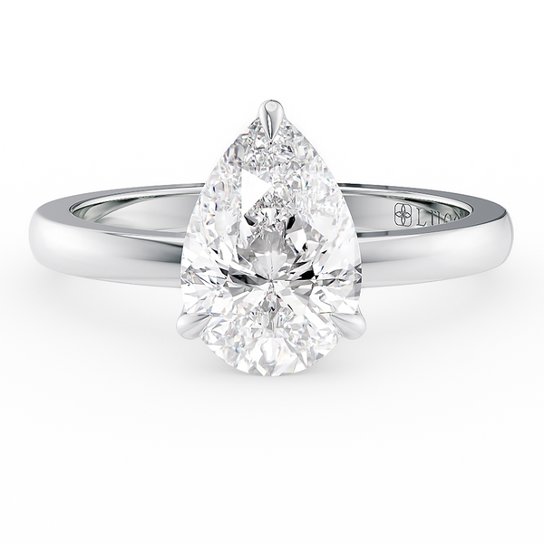 Lucce Constance Solitaire Pear Diamond